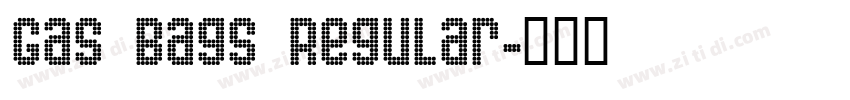 Gas Bags Regular字体转换